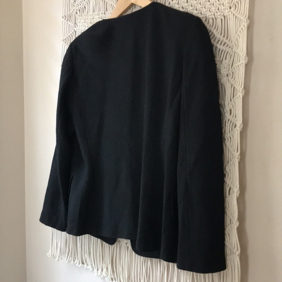 ST. John Caviar One button black blazer sz 10 - Picture 7 of 12